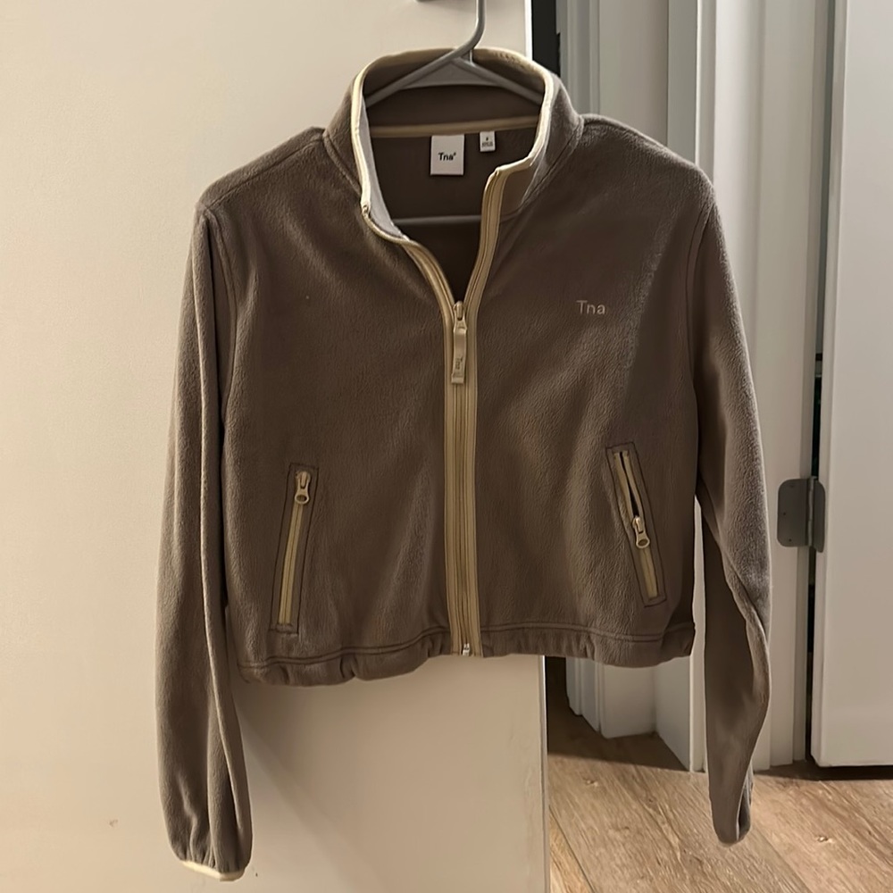 Aritzia TNA fleece zip-up